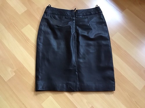 Lederrock schwarz lammleder - lederrock,